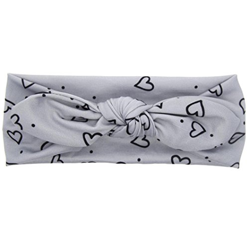 Haar Band Kolylong Einstellbar Kopfband Haarband Baby Mädchen Kaninchen Bogen Turban Knoten Headband (19*7cm (0 Monate bis 5 Jahre altes Kind)) - 2