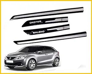 chhaya deal Black Side Beading with Chrome for Maruti Suzuki Baleno New - Set of 4