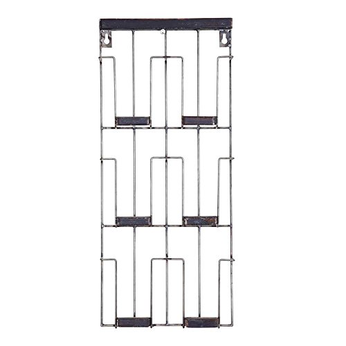 lounge-zone Kartenhalter Fotohalter Prospekthalter Wandprospekthalter Wanddisplay Wandset Metall schwarz 24x55cm 6x A6 13517 - 3