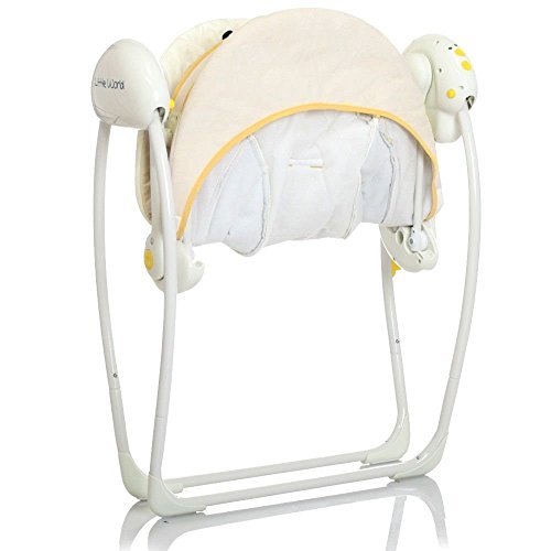 Elektrische Babyschaukel Automatische Baby Wiege Wippe Little World Dreamday creme - 4