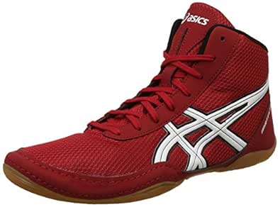 red asics wrestling shoes