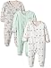 Mamas and Papas Baby-Girls 3 Pack All In One Birds Bodysuit, Multicoloured (Grey), 9-12 Months (Manufacturer Size:9-12)