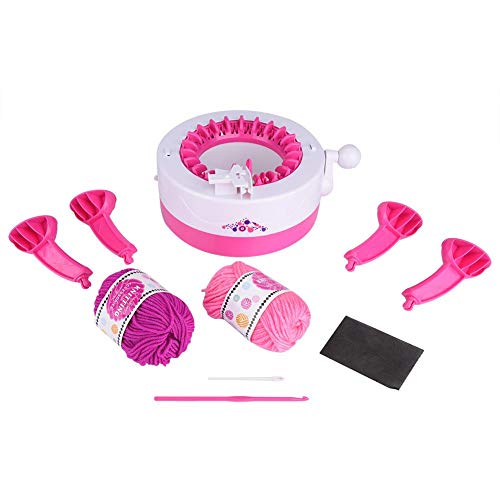 Preisvergleich Produktbild Haofy Strickmaschine Spielzeug Set Mini Strickmaschine Weben Lernspielzeug für Kinder Hut Schals Pullover Handmade DIY Mädchen Spielzeug Geburtstag Anfänger Knit Kit