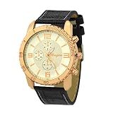 IG Invictus Mode Leder Herren Quarz Uhr Herrenuhr Luxus Casual Uhr RUIJIU Herrengürteluhr ZYBFLS 21 Black Belt Meter Weiße Scheibe Männer Uhr