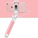 Produktbild l&zr Selfie-Stick für Android/iPhone 6/6s/6 Plus Fernbedienung Mini Keine App Keine Batterien mit Spiegel-Make-up, Pink, 18cm