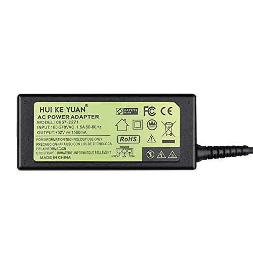 HUIKEYUAN 32V 1560mA Netzkabel Netzteil für HP Drucker HP 0957-2230 0957-2271 0957-2105 0957-2259 0950-4476 0957-2289; HP 6000 6500 6800 7000 7188 7288 7388; HP DeskJet 6520 6540Xi 6543 6840; HP D1668 D2660 F4200 (EU-Kabel enthalten) - 2