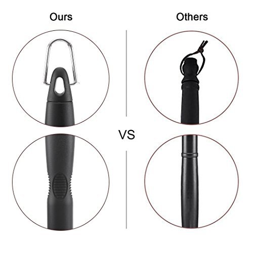 SIEGES BBQ Grillbürste mit integriertem Reinigungsschaber,3 Edelstahlbürsten in 1,360° Reinigung,18″ Extra Langer PP Wärmedämmung Griff, Perfekt für Outdoor und Camping - 4