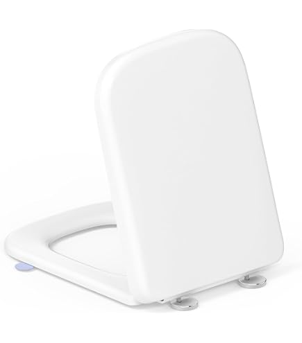 Copri Lavatrice Consola Wii Vet Italy Vetrineinrete® Copriwater Universale Quadrato In Legno MDF Bianco Tavoletta Da Bagno WC Con Cerniere In Acciaio Depuradora De Arena Copriwater Bagno Nuovo - 8