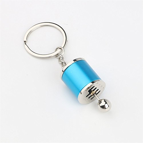 Preisvergleich Produktbild Schlüsselkette Car Shift Lever Anhänger Metall Schlüsselanhänger Geldbörse Handtasche Auto Charme Keychain Geschenk (blau)