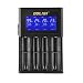 Produktbild GOLISI S4 intelligentes 18650 Akkuladegerät, 4-fach LCD-Display Batterieladegerät für 18650 / 26650 Akkus für e-zigarette, Ladegerät von Golisi S4, 4 Schlitze 12V 2A Universal Ladegerät für 20700, 21700, 18650, 26650 aa aaa aaaa Akku, Smart Ladegerät, Schnellladegerät, 18650 li-ion LCD Ladegerät für Ni-MH NiCd Li-Ion LiFePO4 IMR 10440 14500 16340 18650 26650 RCR123 Rechargeable Batteries Wiederaufladbare Akkus, - Topgio