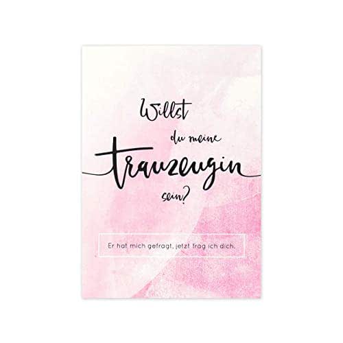 Trauzeugin fragen, Karte, Willst du meine Trauzeugin sein, Geschenk