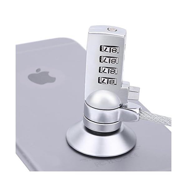 Laptop Cable Lock Security Cable Password Lock Anti Theft Lock with Lock Slot for MacBook, iPad, Tablets,Bicycle