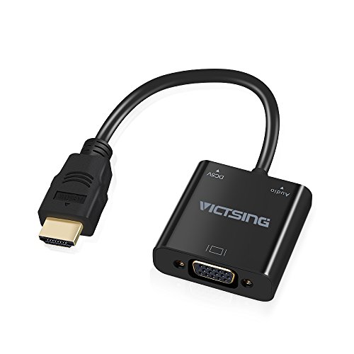 [Vergoldete] VicTsing 1080P HDMI auf VGA male zu female Video Audio Adapter-Kabel Converter mit Micro-USB und 3,5 mm Audio-Anschluss&Kabel für PC Laptop-DVD, Raspberry Pi und andere HDMI-Eingabegeräte - 9