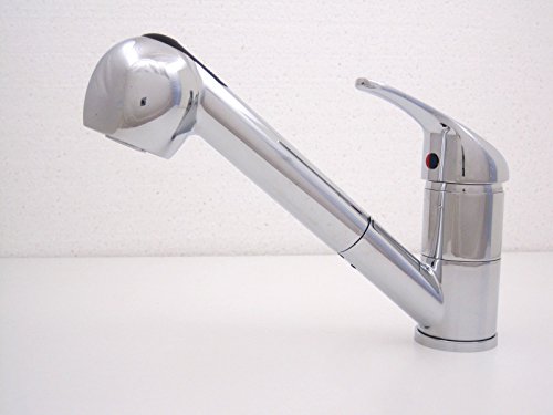 Niederdruckarmatur Ausziehbarer Brause Niederdruck Armatur für Küche Spüle Spültischarmatur