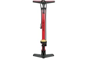Dunlop Bomba Bicicleta con Manómetro - Inflador Ruedas Coche y Bicileta - Hinchador Bicicleta para válvulas Dunlop, Schrader y Francesas - Bomba de Aire con Adaptadores Juguetes Acuáticos y Balones