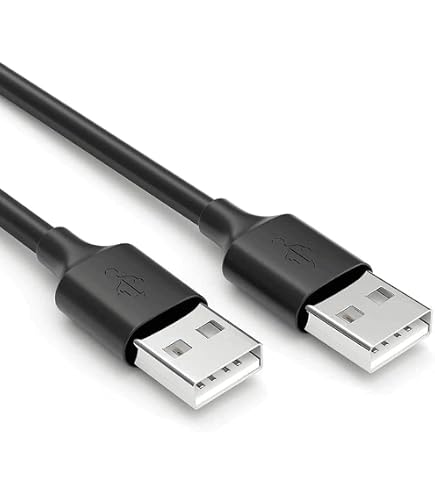 Cavo USB 2.0 Maschio-maschio 1 Metro Nero &ndash; Schermato, Alta Velocit&agrave;, 28AWG, Universale