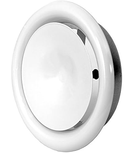 100mm Ventilatieventiel - Verstelbare Schijfklep - Rond Roestvrijstalen Ventilatierooster, Luchttoevoer-afvoer Diffusor, Annemostaat