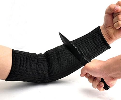 Anti-Cutting Arm Protective Sleeve – Esste 35cm Anti-cut Level Five Stainless Steel Wire Guard Wrist Resistant Anti Abrasion Safety Arm (One pair)