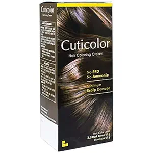 CUTICOLUR HAIR COLORING CREAM (DARK BROWN) 120gm