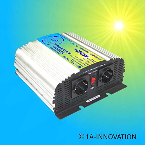 Komplette 220v Solaranlage Tuv Mit 2x 100ah Akkus 200w Solarmodul 1000w Spannungswandler Gartenhaus Neu Solar Garten