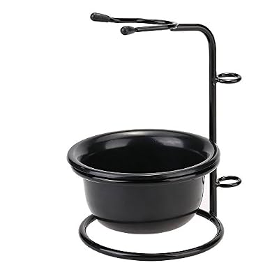 Anself Support Rasoir avec Bol Set de Rasage et Blaireau Loisir de Homme