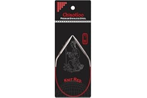 ChiaoGoo Knit RED Circular Needle 30cm 3.50mm - 1pc