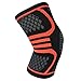 Produktbild Zgsjbmh Farbe Sport Kniestrick Outdoor Radfahren Basketball Atmungsaktive Schutzhülle Schützen Sie Knieschützer, dicken Schwamm, vermeid (Farbe : Orange, Größe : XL)