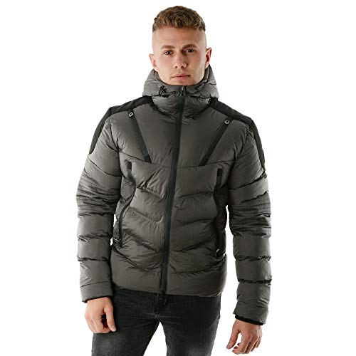 883 Police Walter Quilted Hooded Jacket | Charcoal