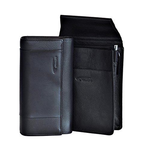 Preisvergleich Produktbild Kellnerbörse + Halfter, echt Leder, Kellnerbörsenset, Kellnertasche