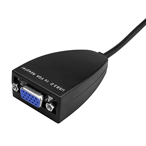 qobobo® USB 3.0 Type-A to VGA Video Graphic Card Display External Cable Adapter für PC Laptop Windows 7/8/8.1/10 - 2