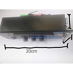 Alternative view of Rashri Amplifier with Bluetooth, USB, Aux, MMC, FM & Double IC 4440 160 W AV Power Amplifier for Car, Taxi, Tempo Stereo