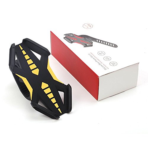 Fahrrad Handyhalter, GVDV universal Silikon Bike Fahrrad Handyhalterung Motorradhalter Fahrradlenker, Handy-Halterung fÃ¼r iPhone/Samsung/Blackberry/HTC/GPS