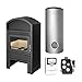 Produktbild Schmitzker KS0959 Valencia Wasserführender Kaminofen Stahl Schwarz Komplett-Set 825 L Kombispeicher