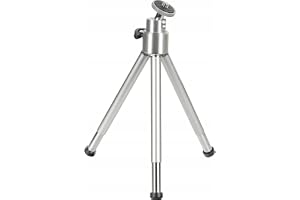 Hama Mini-stativ med 3D-kulhuvud (stativ för , kamera eller actionkamera, mini-trebensstativ i metall)