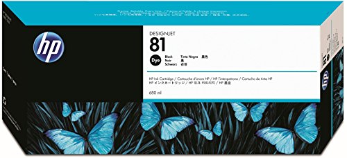 HP N°81 Cartouche d'encre d'origine Noir C4930A
