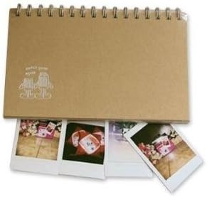 YIYO 60 Pockets 3 Inches Loveable Frame Pattern Desktop Spiral Bound Fuji Instax Photo Mini Album Book Easel for Fuji Instant Mini 7S 8 25 50S 90 Films Camera - Frame