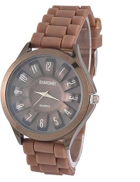 Souarts Kinder Sport Silikon Armband Einfach Stil Sonnenblumen Form Analoge Quary Uhr mit Batterie für Jungen...