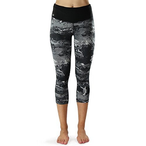 Sport-Leggings Damen 3 4 mit Hüfttasche für Handy Laufhose capri dreiviertel 3/4 Fitness Sport tights schwarz muster yoga hose sporthose jogging farbig dreiviertel 3/4 lang von Formbelt - 5