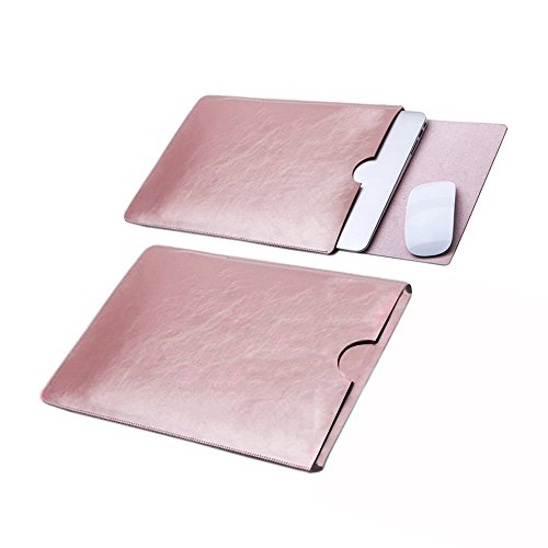 Delmkin MacBook Air Hülle PU-Leder MacBook Air & Macbook Pro Schutzhülle 13 Zoll