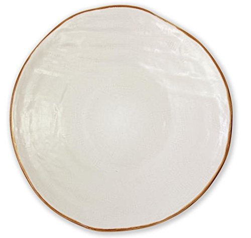 Novità Home Mediterraneo 4 Piatti Piani Gres colore bianco