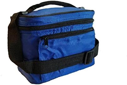 9.5 Mini Insulated Cooler Bag, Thermal Lunch box, Lunch Bag W/ Shoulder Strap, Black by ProEquip