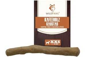 Wildfang® | korzeń do żucia z drewna kawowego dla psów I kij do żucia dla psa zabawka drewniana kość - 3 w 1 zabawki do żucia - pielęgnacja zębów & mięśnie żucia - trening (XXS)