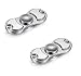 Memore Fidget Spinner Toy Relieve Stress High Speed Focus Toy for Killing Time Silver (Pack of 2) RS.899.00