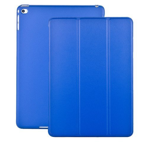 KHOMO Funda iPad Air 2 - Carcasa Azul Oscura Ultra Delgada y Ligéra con Smart Cover para Apple iPad Air 2 - Dark Blue
