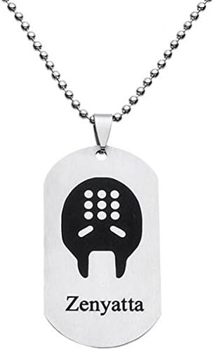 Coat of Arms Stainless Steel Pendant Necklace Chain Accessories Spherical Pendant Jewellery in Silver Model Overwatch Zenyatta