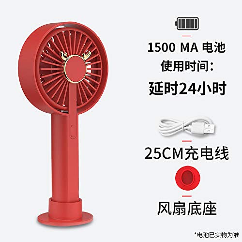 Preisvergleich Produktbild QingMing USB-Fan Mini tragbare tragbare Studentenwohnheim wiederaufladbare Desktop Lange Akkulaufzeit Stumm