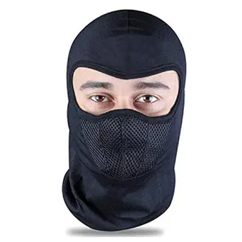 Pivalo PVHFM2B Bike Riding Face Mask Anti Pollution Dust Sun Protection Half Ninja Face Cover Mask (Black)