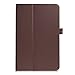 Produktbild Samsung Lederhülle 10.5 Zoll,Slim-Fit Smart Case,Galaxy Tab S4 10.5 Lederhülle, elecfan® Book style Folio Slim Fit Kunstleder Schutzhülle Smart Cover Case Tasche Etui mit Standfunktion für Samsung Galaxy Tab S4 10.5 - Braun