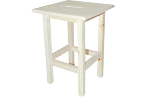 DELTA TRADE Sgabello in legno color naturale