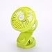 Produktbild fish Batterie oder USB Operated Clip Ventilator drehen Tragbarer Windgeschwindigkeit Einstellbarer 3 Klingen kleiner Ventilator